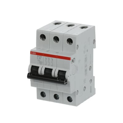 Автоматический выключатель ABB SH203-C10 3P 6kA 10А 2CDS213001R0104