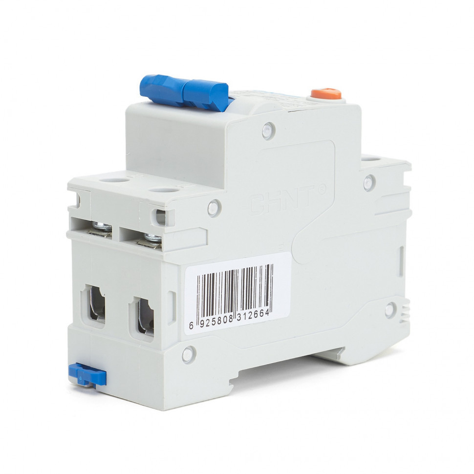 Дифференциальный автомат АВДT CHINT NB1L 1P+N 10kA х-ка С 10А тип АС 30mA (R) 203105