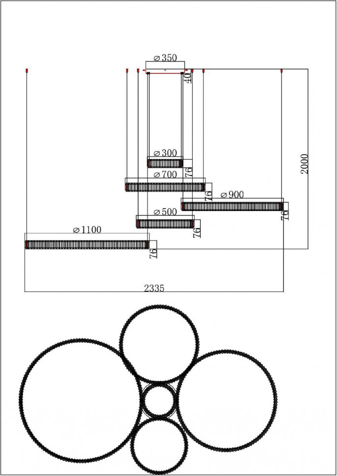 Подвесной светодиодный светильник Divinare Renata 1135/17 SP-195