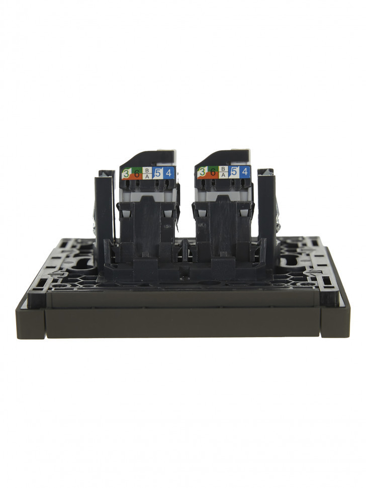 FORTE&PIANO Розетка компьютерная двойная RJ45 кат.5E FP333 серый IEK