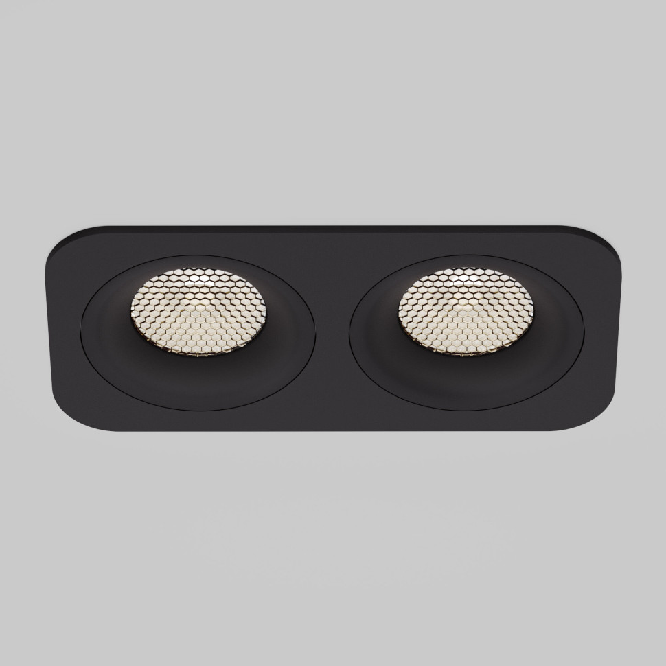 Светильник встраиваемый светодиодный с антибликовой решеткой Tetro 20W 3000K белый IP44 15277/LED