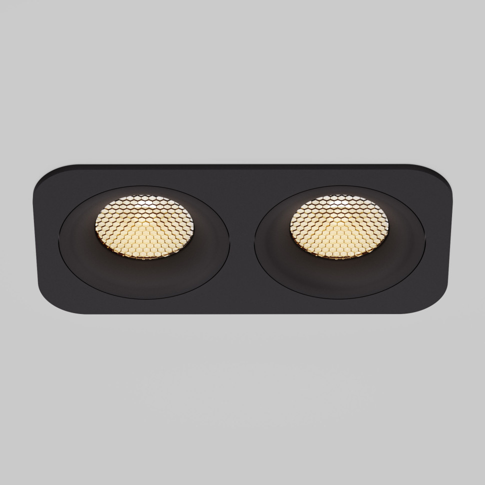 Светильник встраиваемый светодиодный с антибликовой решеткой Tetro 20W 3000K белый IP44 15277/LED