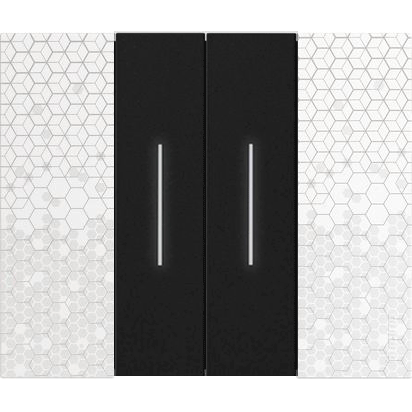 Рамка одинарная (2 мод) с суппортом немецкий стандарт Bticino Living Now пиксель 