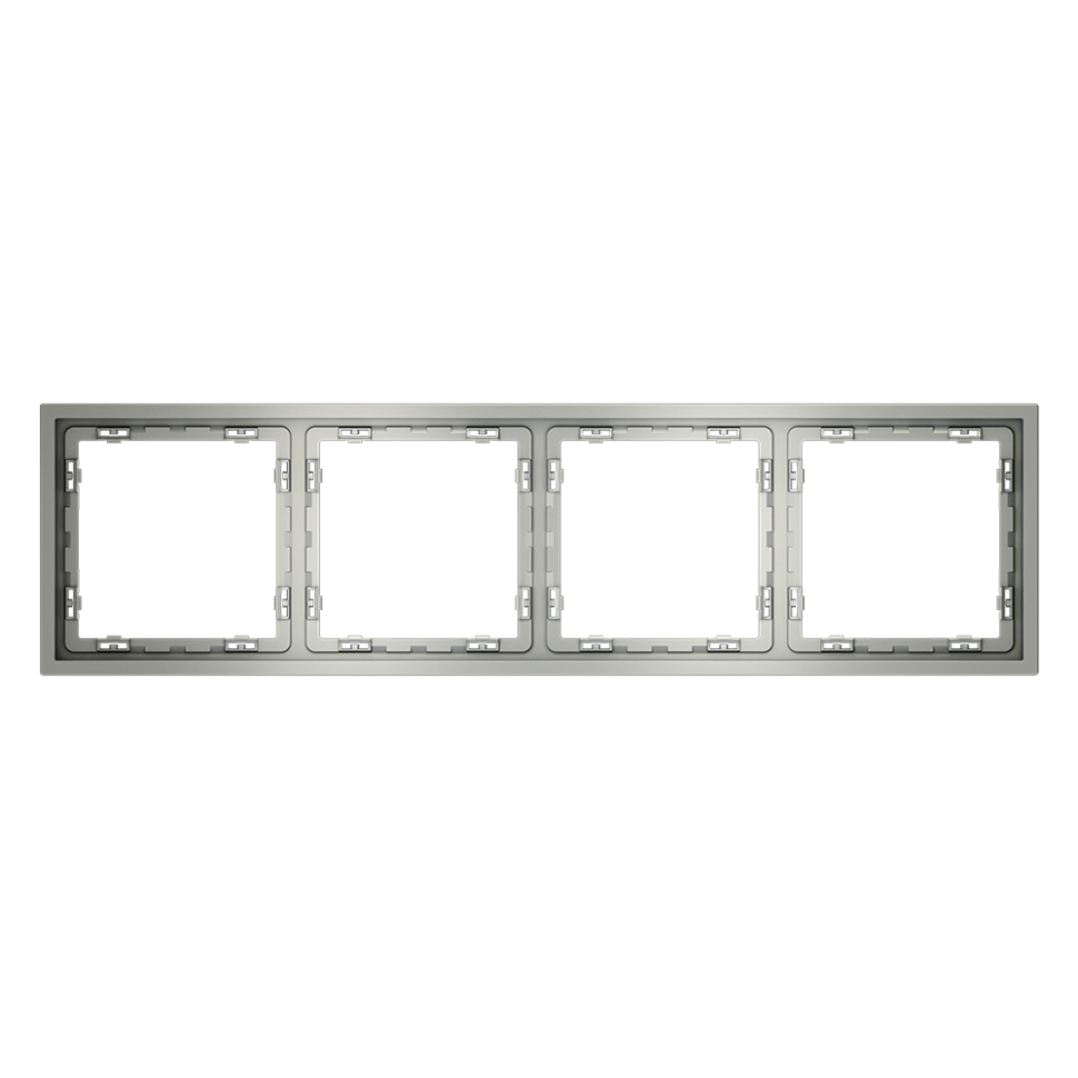 Рамка пластиковая VOLTUM S70 на 4 поста, (сталь)