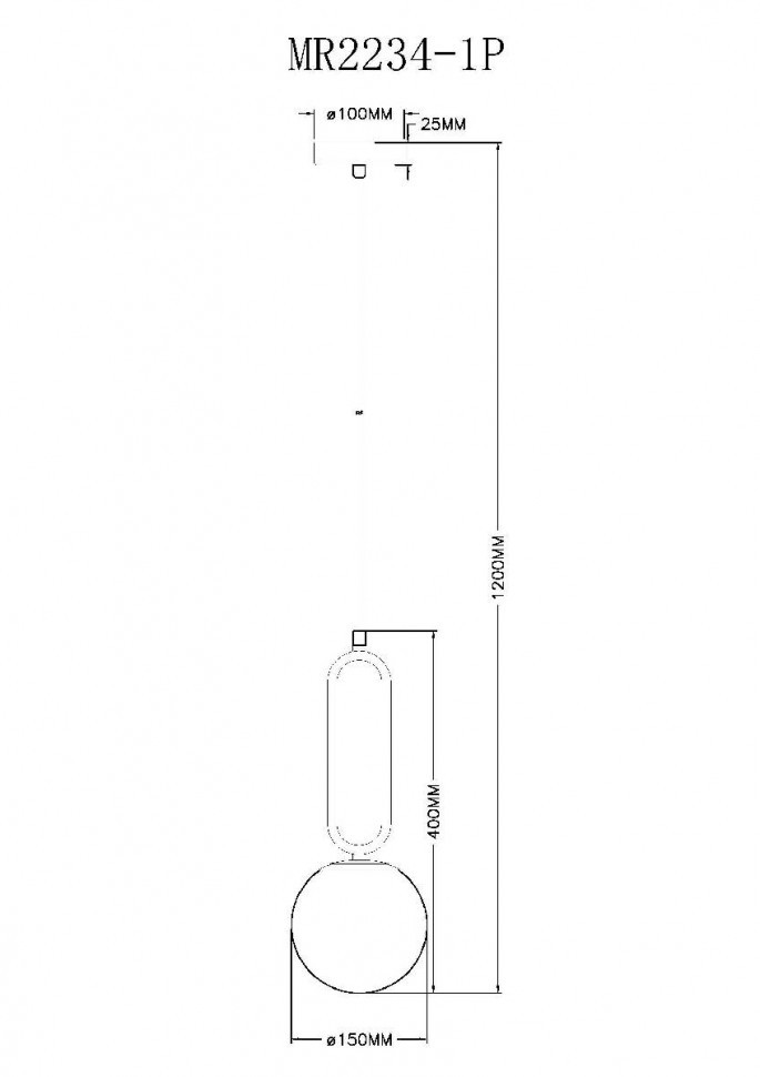 Подвесной светильник Myfar Pierre MR2234-1P