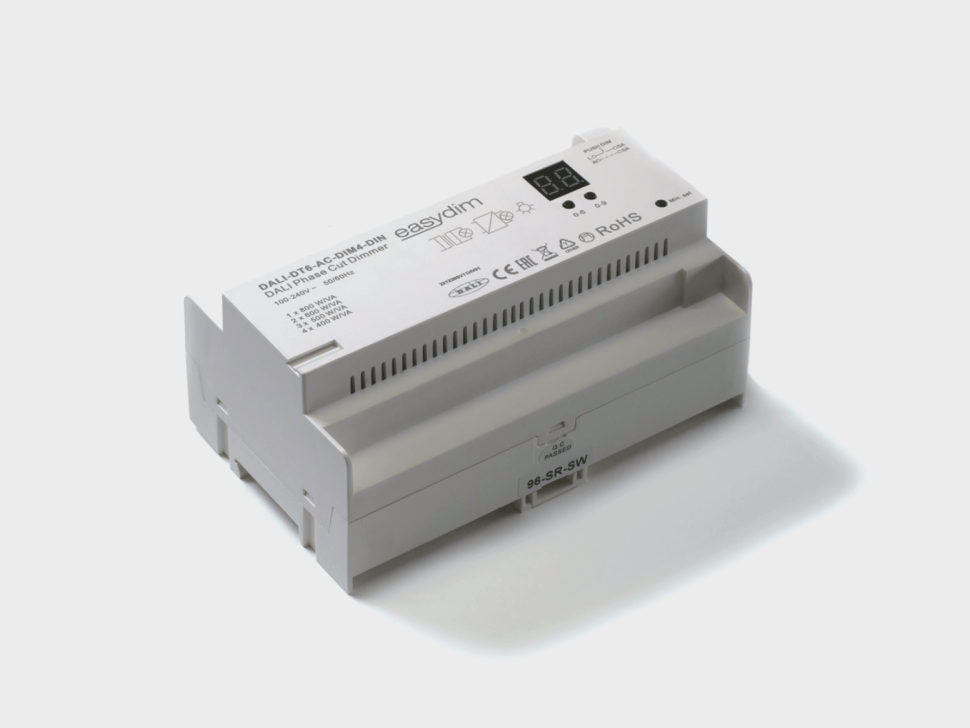  EasyDim Декодер DALI фазовый четырехканальный диммер 220В,, DALI-DT6-AC-DIM4-DIN