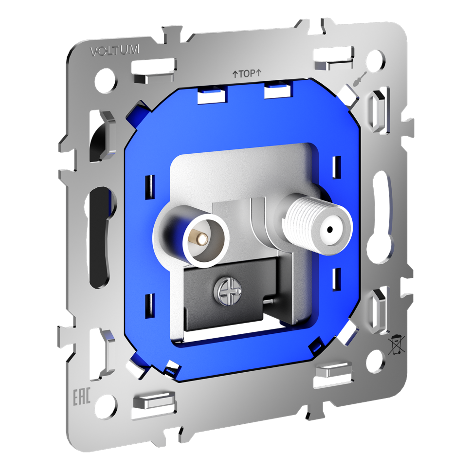 Механизм розетки телевизионной оконечной TV+SAT, S70