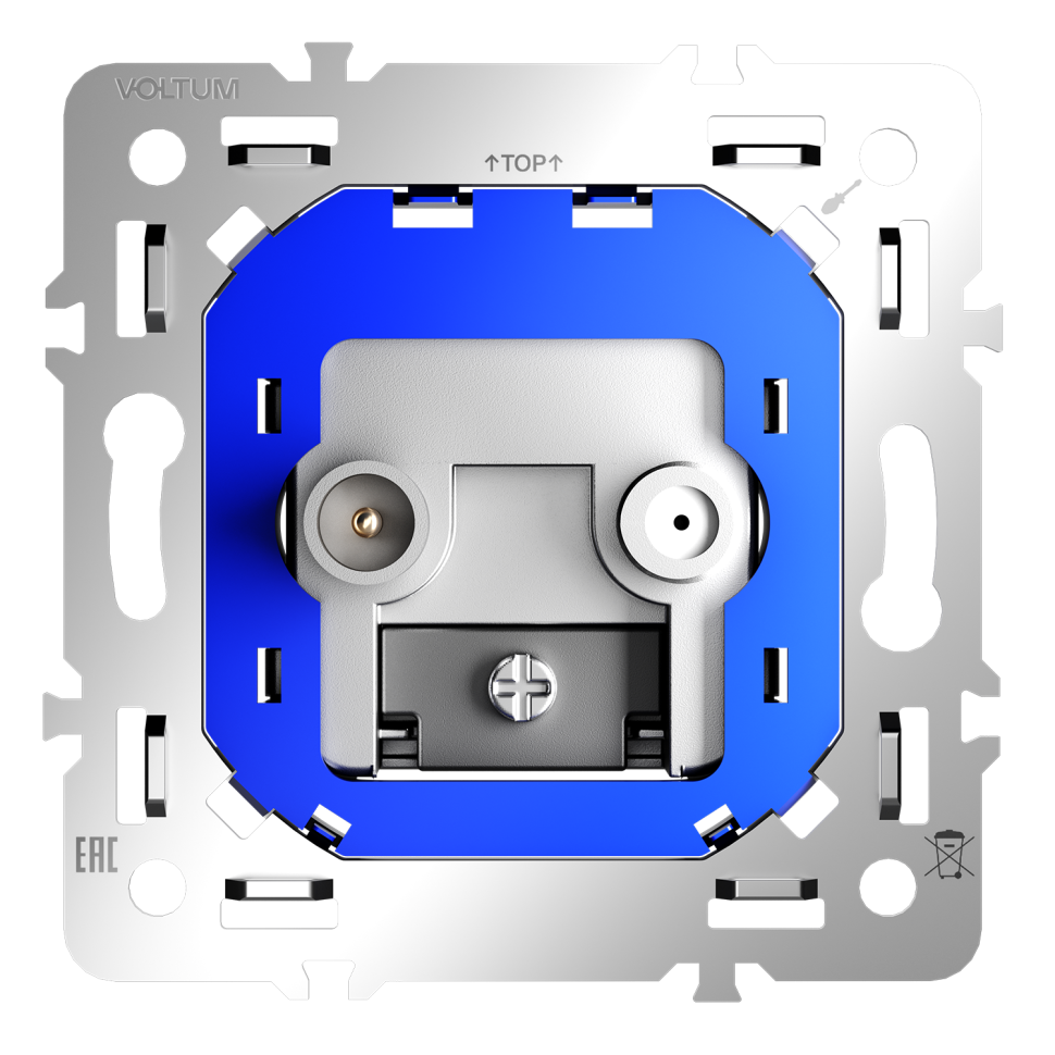 Механизм розетки телевизионной оконечной TV+SAT, S70