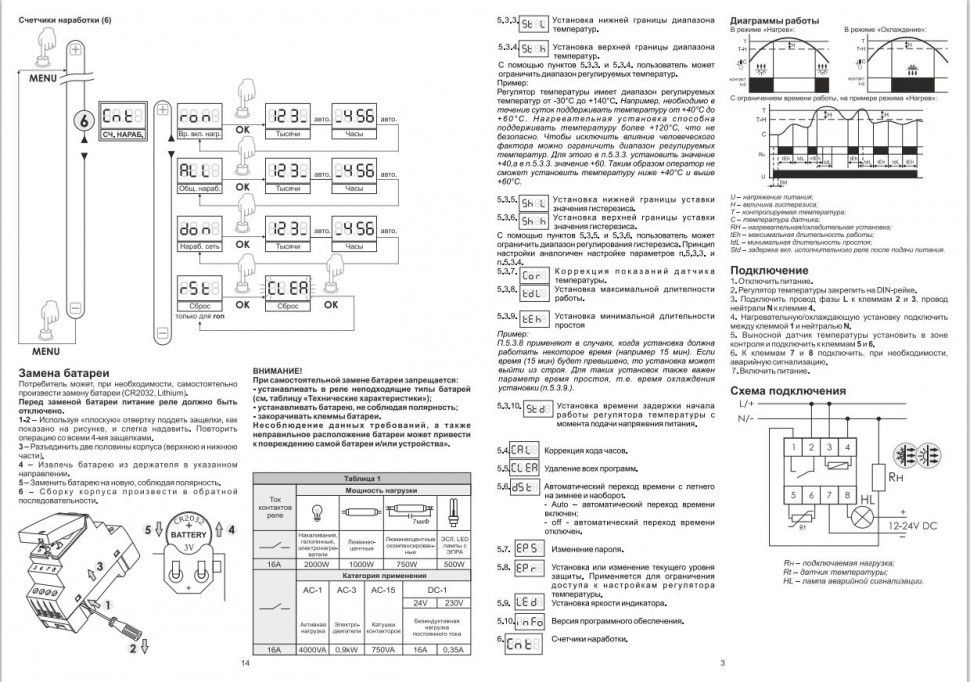 Цифровой многофункциональный регулятор температуры RT-820M-RTC