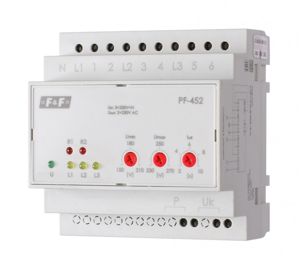 Переключатель фаз /3х16А/ PF-452
