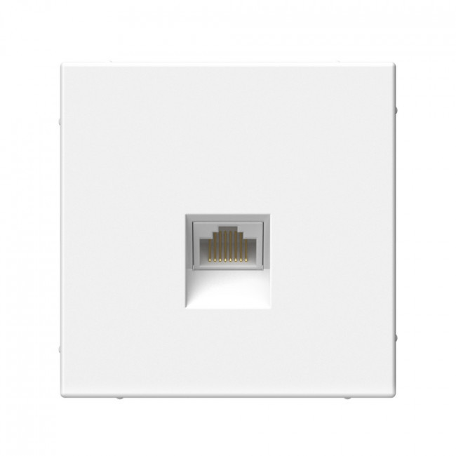Розетка Schneider Electric Art Gallery RJ-45 кат. 6a, белая GAL000186