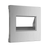 Накладка для двойной розетки Еthernet RJ-45 (серебряный рифленый) W1191109