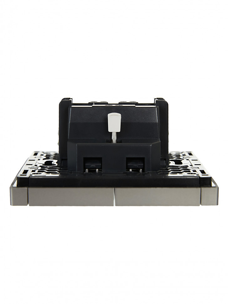 FORTE&PIANO Выключатель 2-клавишный 10А FP505 сталь IEK