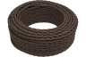 Витой провод 3x1,5 (50м) BIRONI Коричневый матовый B1-434-72-50