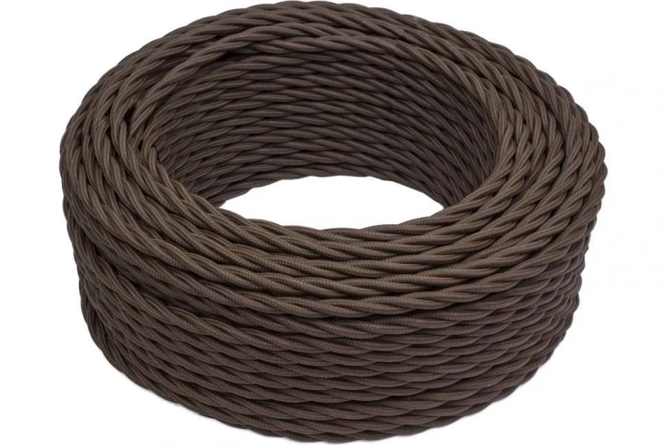 Витой провод 3x1,5 (50м) BIRONI Коричневый матовый B1-434-72-50