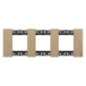 Рамка тройная (2+2+2 мод) без суппорта немецкий стандарт Bticino Living Now дуб