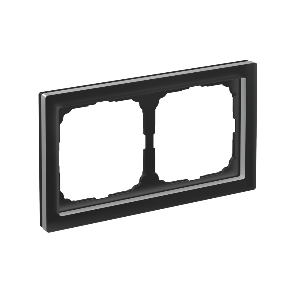 Рамка ARTGALLERY PURE 2 пост, матовое оргстекло черный, GAL331002