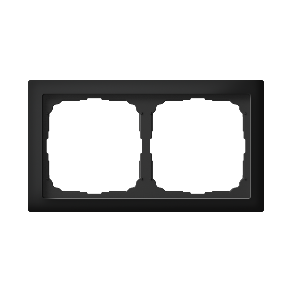 Рамка ARTGALLERY PURE 2 пост, матовое оргстекло черный, GAL331002