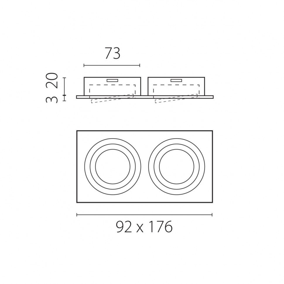 Встраиваемый светильник MR16 Lightstar Singo Base 011626