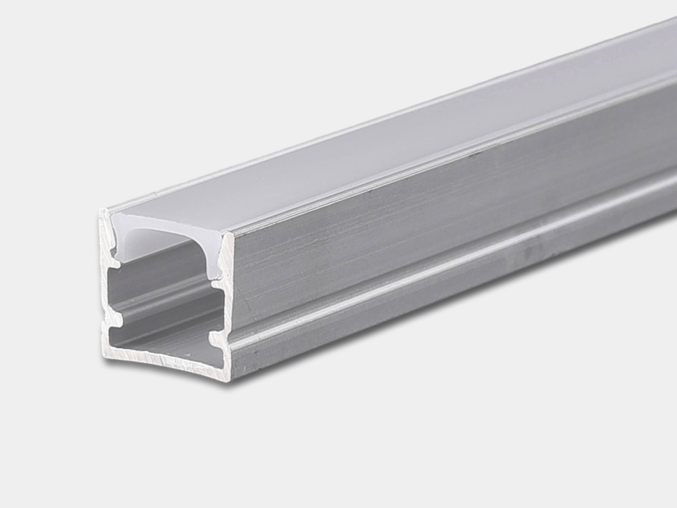  SWG Standard Профиль для светодиодной ленты алюминиевый накладной с рассеивателем (экраном), 2 м, SF-1010