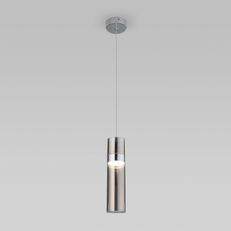 Подвесной светильник Eurosvet Lumen 50244/1 LED хром/дымчатый a061289