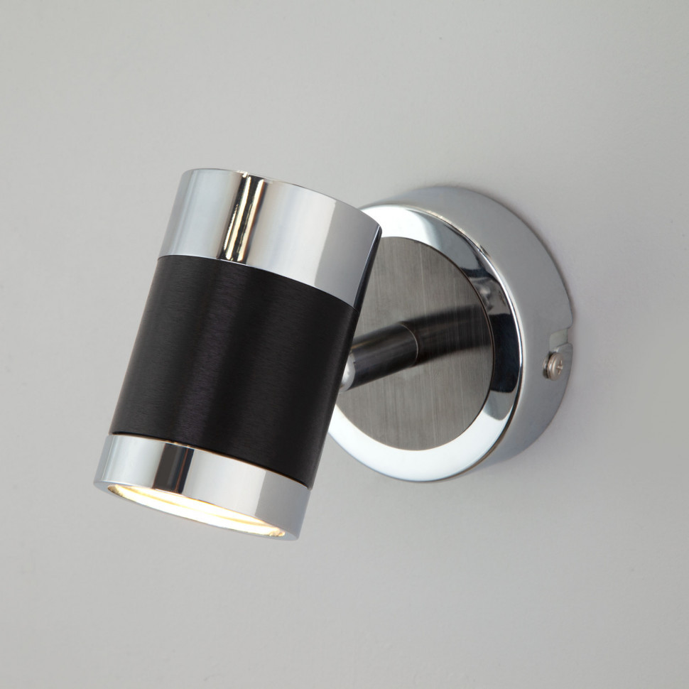 Настенный светильник с поворотными плафонами 20058/1 перламутровый сатин