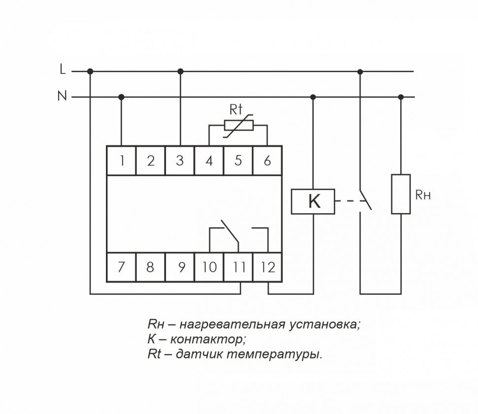 Аналоговый однофункциональный регулятор температуры RT-821-1