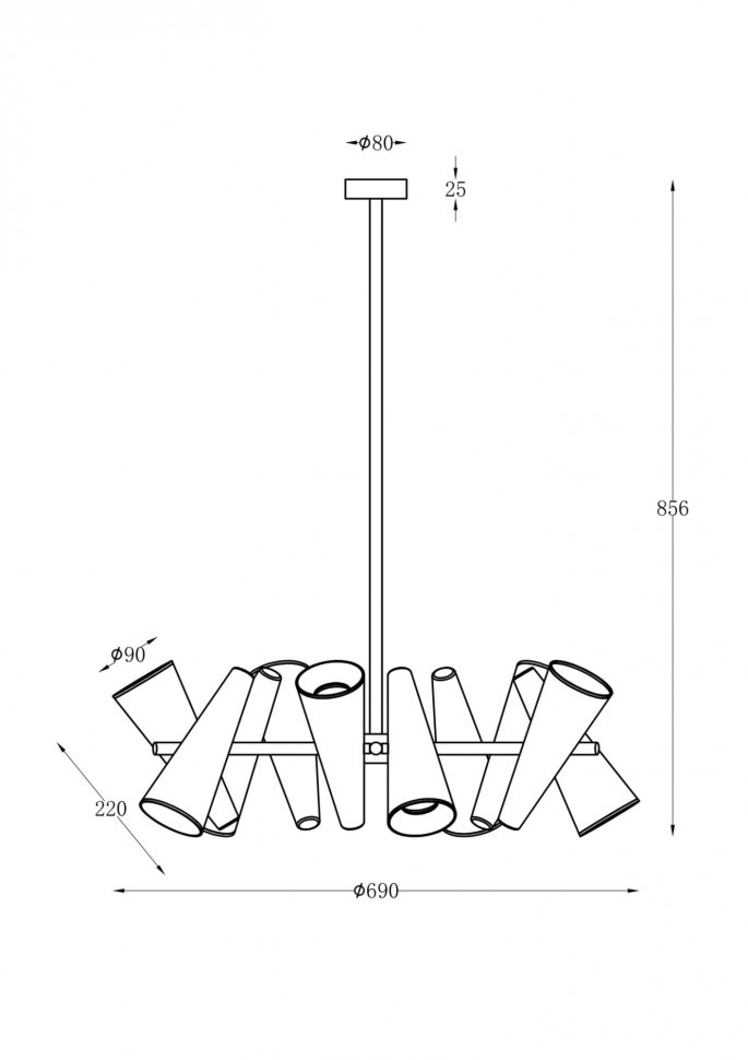 Подвесной светильник Maytoni MOD095PL-10W