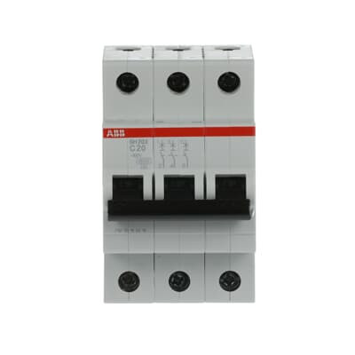 Автоматический выключатель ABB SH203-C20 3P 6kA 20А 2CDS213001R0204