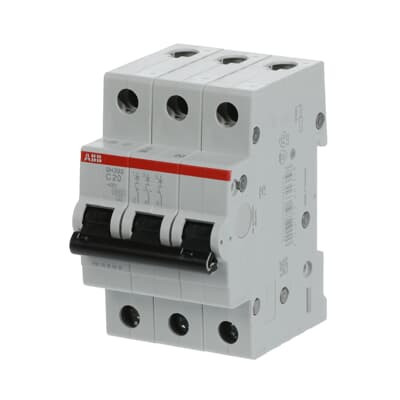 Автоматический выключатель ABB SH203-C20 3P 6kA 20А 2CDS213001R0204
