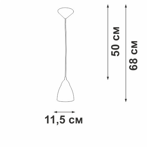 Подвесной светильник Vitaluce V2857-0/1S