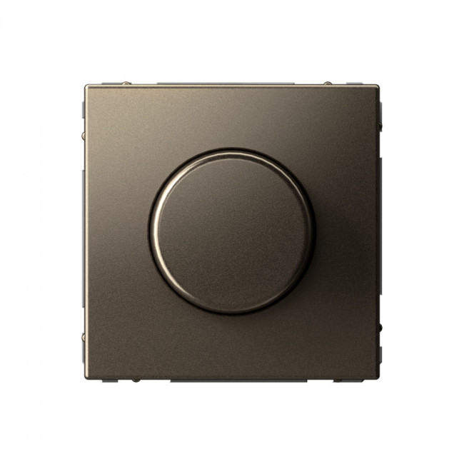 Светорегулятор (диммер) поворотно-нажимной LED, RC, 400 Вт Schneider Electric Art Gallery Мокко GAL000623