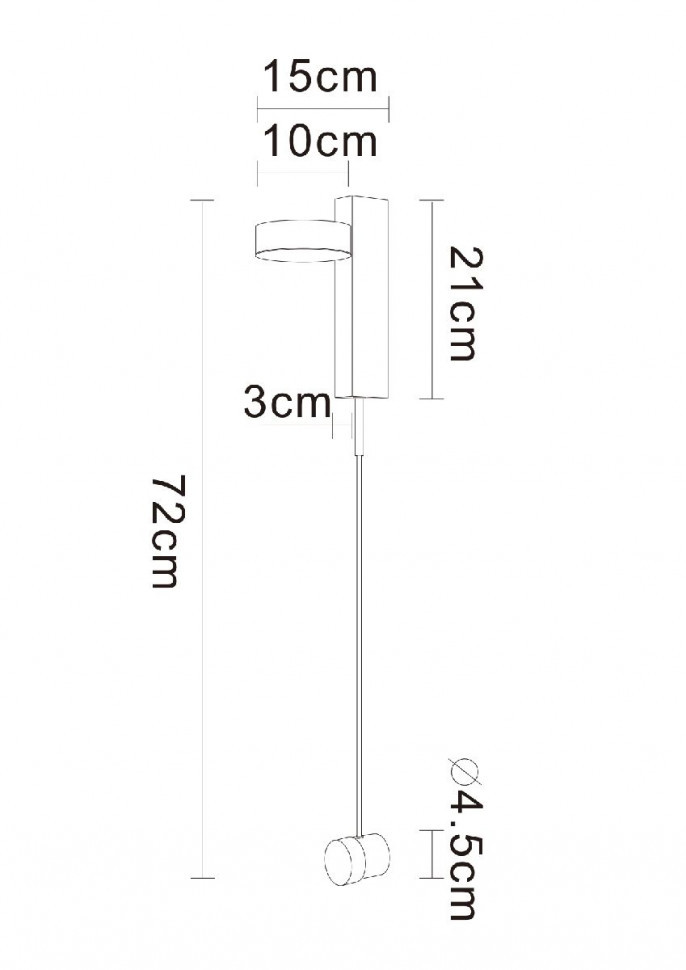 Настенный светильник Arte Lamp Mirach A2142AP-10PB