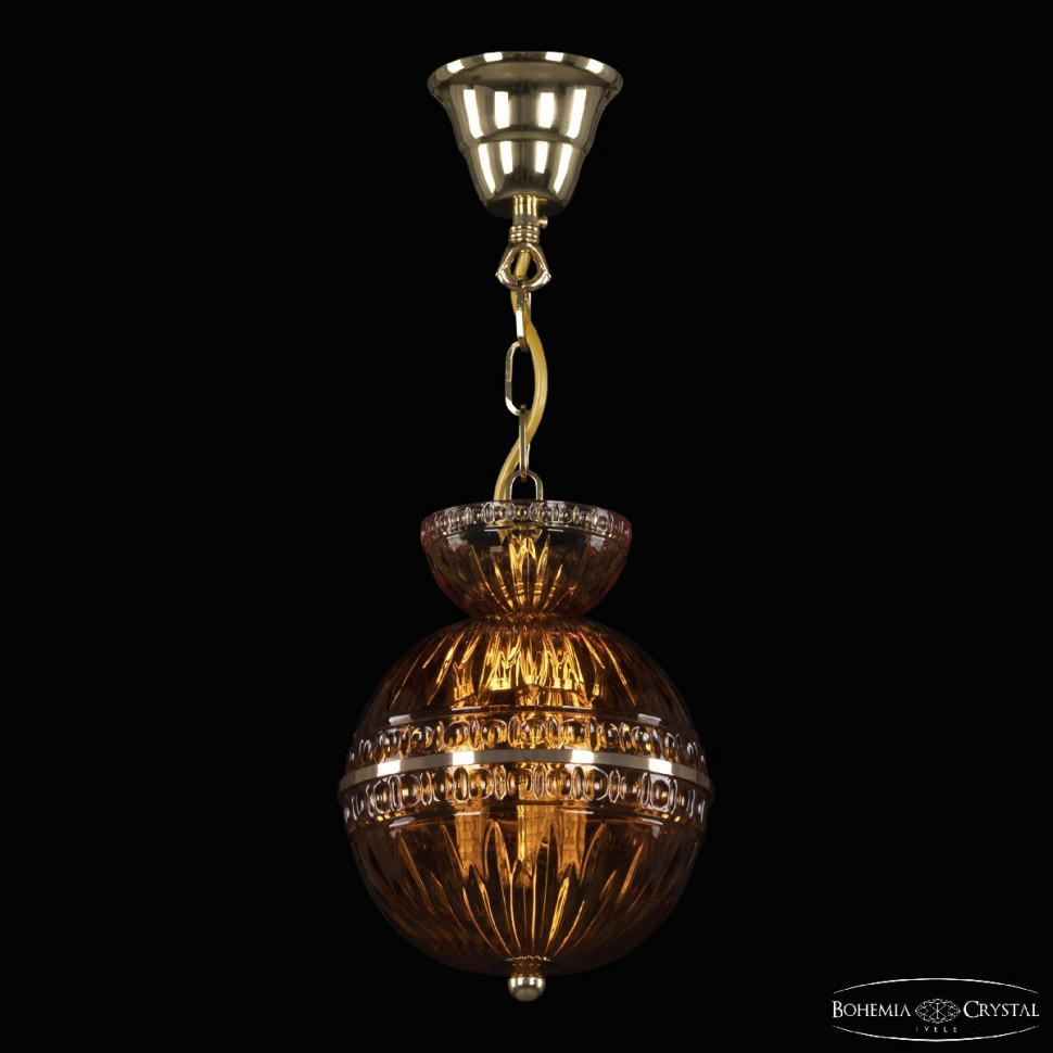 Подвесной светильник Bohemia Ivele Crystal 5480/17 G Amber/M-1G