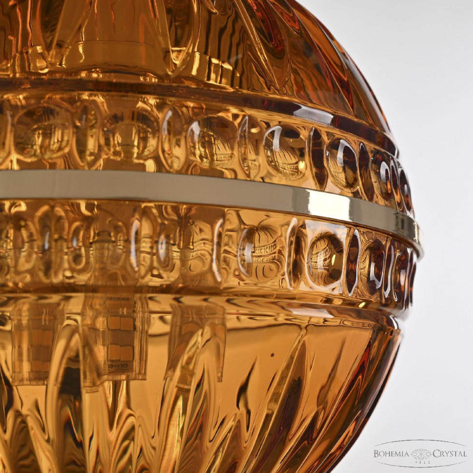 Подвесной светильник Bohemia Ivele Crystal 5480/17 G Amber/M-1G