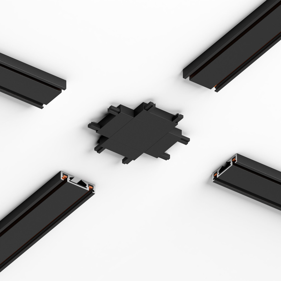 Коннектор для четырёхстороннего соединителя накладного шинопровода Flat Magnetic 85004/00