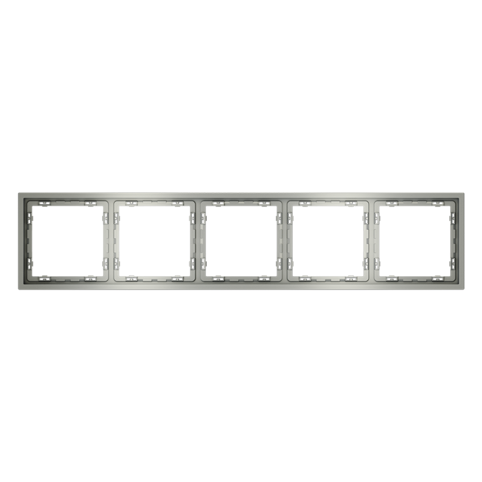 Рамка пластиковая VOLTUM S70 на 5 постов, (сталь)