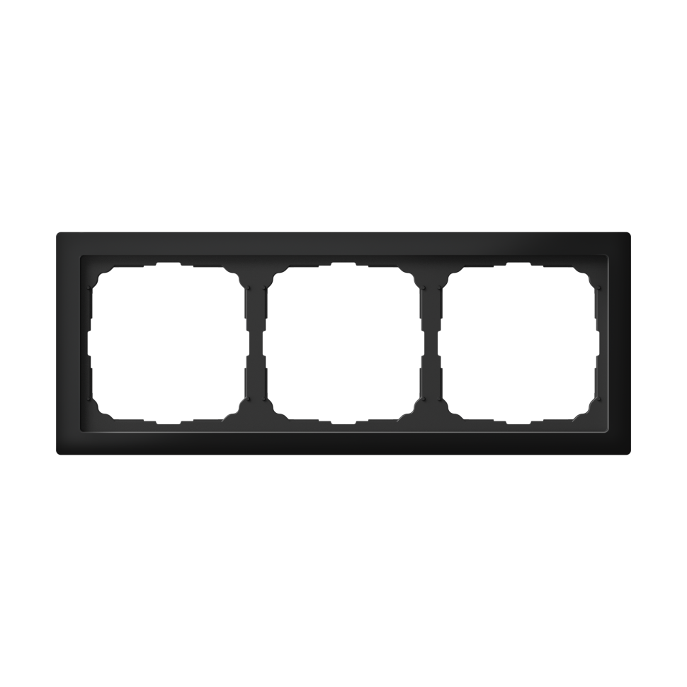 Рамка ARTGALLERY PURE 3 пост, матовое оргстекло черный, GAL331003