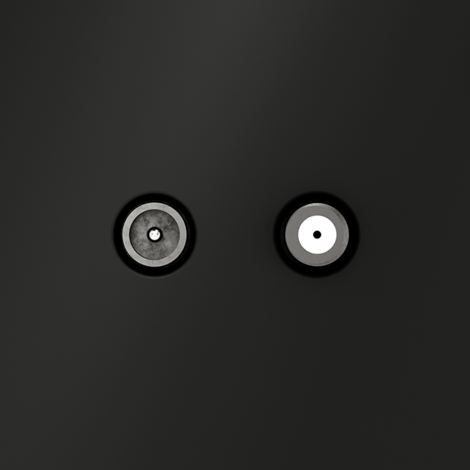 Розетка телевизионная встраиваемая VOLTUM S70 оконечная TV+SAT, (черный матовый)