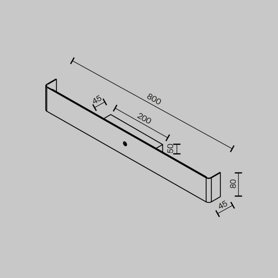 Настенный светильник Maytoni Bracket MOD492WL-L16BK