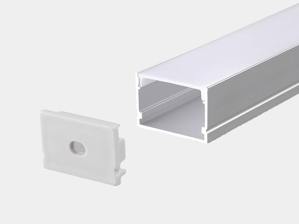  SWG Standard Профиль для светодиодной ленты алюминиевый накладной с рассеивателем (экраном), 2 м, SF-3020