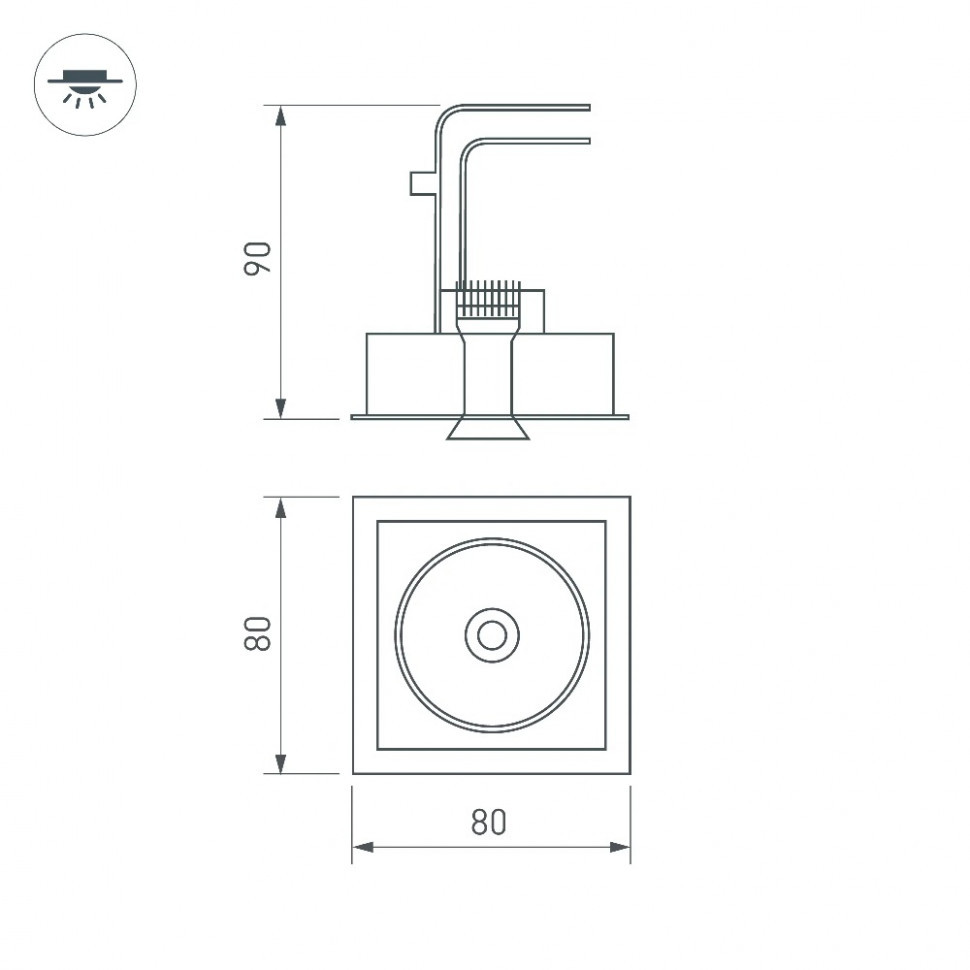Встраиваемый светильник Arlight 026874