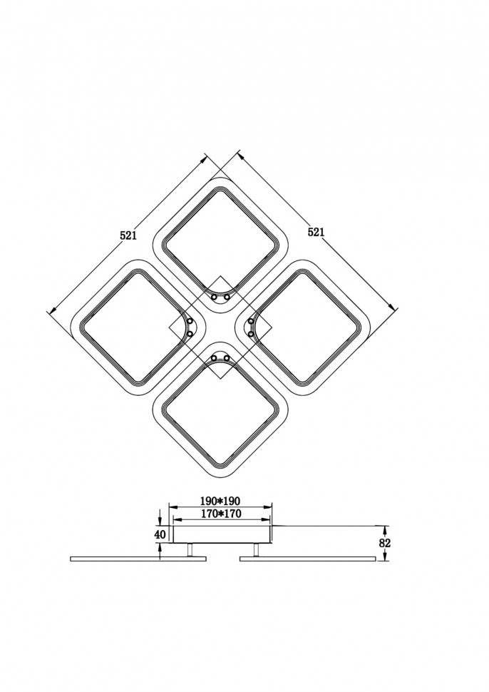 Потолочный светильник Freya FR10020CL-L70W