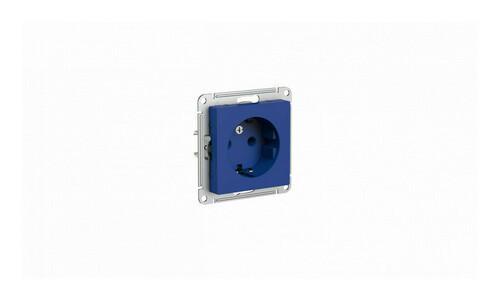 Розетка силовая Schneider Electric Atlas Design аквамарин ATN001143
