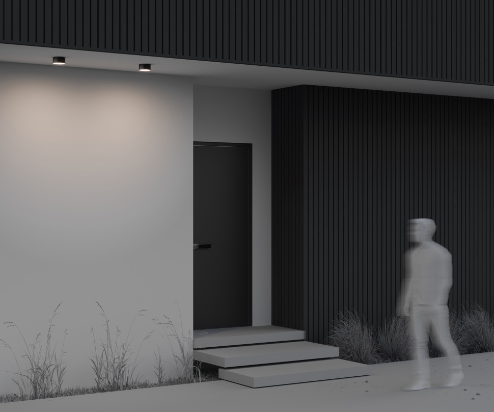 Уличный потолочный светильник Outdoor O430CL-L15B4K