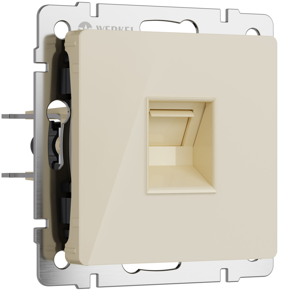 Розетка Ethernet RJ-45 айвори акрил W1181043