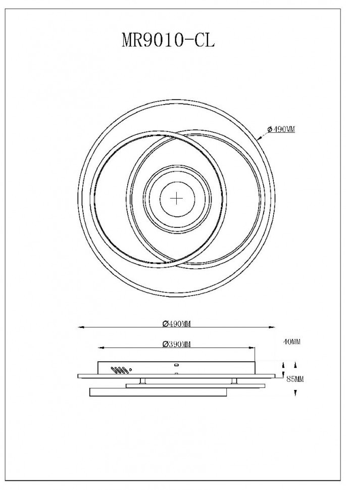 Потолочный светильник Myfar Galatea MR9010-CL