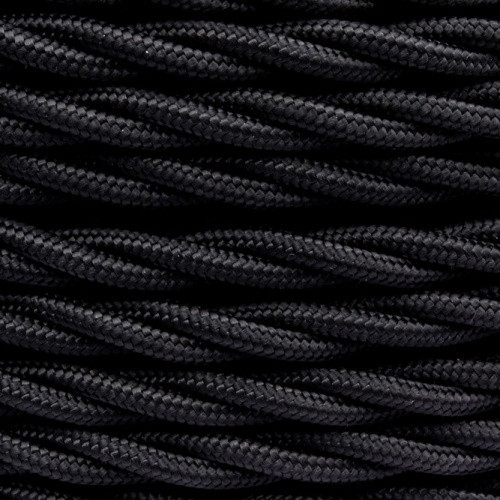 Витой провод 3x2,5 (50м) BIRONI Черный матовый B1-435-73-50