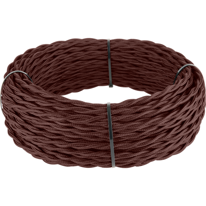 Ретро кабель витой 2х1,5 итальянский орех (под заказ) W6452525