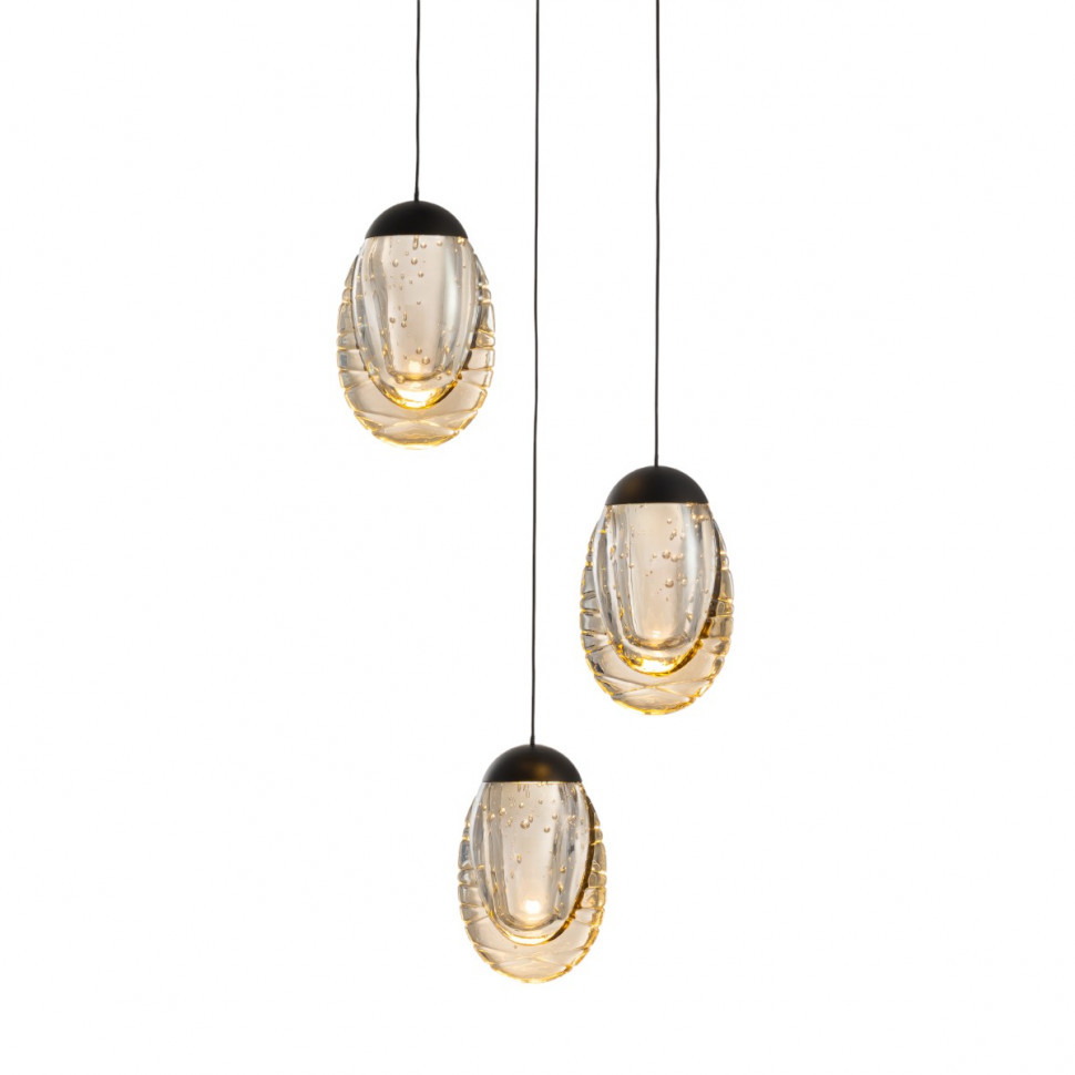 Подвесной светильник Delight Collection MD25090022-3A matt black/champagne